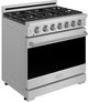 Thor Kitchen® Gordon Ramsay 36" Stainless Steel Freestanding Pro Style Liquid Propane Range with Precision Knob Control in Stainless Steel-2