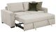 Homelegance® Isla Sage Sand Pull-Out Bed Loveseat with Click Motion Back-4