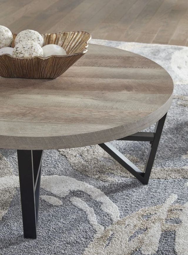 Signature Design by Ashley® Deanlee 3-Piece Grayish Brown/Black Living Room Table Set-2