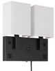 Cal® Lighting & Accessories Oberlin Dark Bronze/White Wall Lamp-0