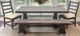 Million Dollar Rustic 4-Piece Barnwood Column Dining Set-0