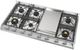 Ilve Nostalgie II 48” Stainless Steel Liquid Propane Cooktop with 8 Burners, Griddle and Chrome Trim-3