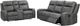 Coaster® Raelynn 2-Piece Gray Manual Reclining Seating Set-0