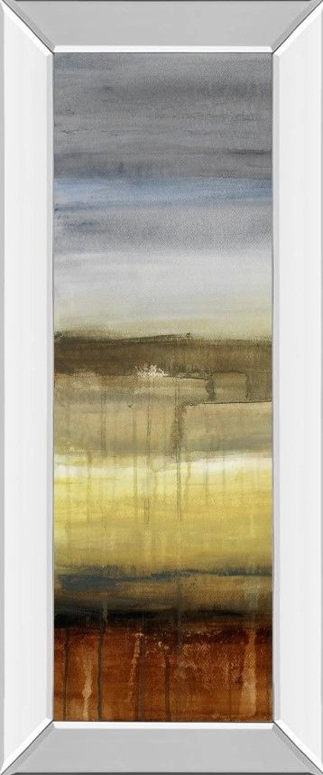 Classy Art Summer Rain II by Lanie Loreth Mirror Framed Wall Art-0