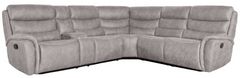 New Classic® Home Furnishings Kamari Gray 3-Piece L-Shape Manual Reclining Sectional