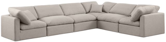 Meridian Furniture Indulge 6-Piece Beige Modular Sectional-0