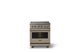Viking® 5 Series 30" Nantucket Pro Style Electric Range with Brushed Brass Trim-3