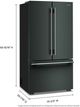 KitchenAid® 36" 24.8 Cu. Ft. Juniper Counter Depth French Door Refrigerator with Internal Water Dispenser-2