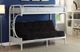 Titus Furniture White Twin/Full Futon Bunk Bed-1