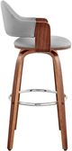 Armen Living Daxton Gray/Walnut Counter Stool-4