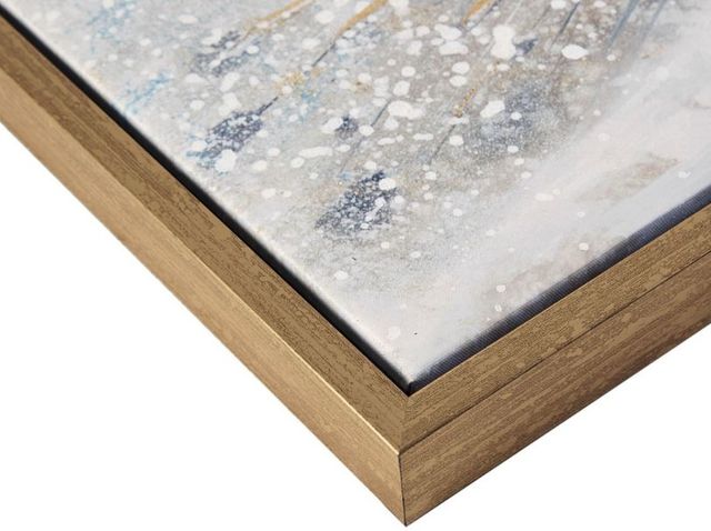 Olliix by Madison Park Gilded Peacock Multicolor Framed Canvas with Gold Foil and Hand Embellishment-3