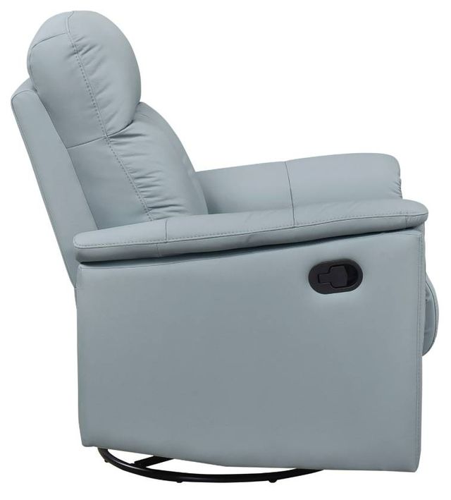 Homelegance® Bristow Blue Manual Swivel Glider Reclining Chair-3