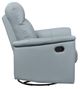 Homelegance® Bristow Blue Manual Swivel Glider Reclining Chair-3