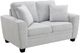 Intercon Ashbury TUP Soft Gray Chenille Loveseat-0