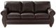 Best® Home Furnishings Customizable Field & Stream Home Noble Leather Sofa with Dark Walnut Legs-1
