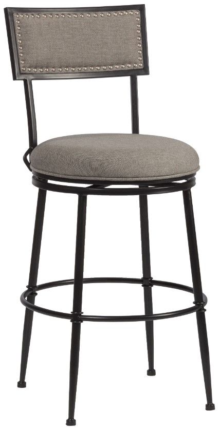 HH2 Home Thielmann Dark Charcoal Swivel Counter Stool-0
