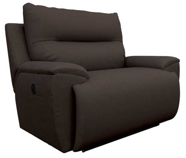 La-Z-Boy® Palmer Walnut Leather Manual Reclining Chair and a Half-0