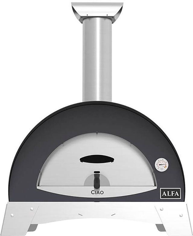 Alfa Outdoor Silver Grey Ciao Top Pizza Oven-0