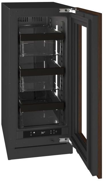 U-Line® Seamless Collection 15" 2.8 Cu. Ft. Panel Ready Refrigerator with Glass Door-4