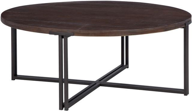 aspenhome® Zander Umber Round Cocktail Table-0