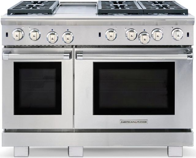 American Range Performer Series 48" Stainless Steel Pro Style Gas Range-0