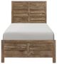 Homelegance® Mandan Weather Pine Twin Panel Bed-2