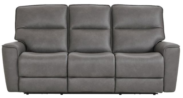 Bassett® Furniture Club Level Kenneth Gunmetal Power Reclining Sofa-1