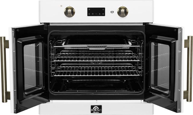 FORNO® Asti Alta Qualita 30" White Single Electric Wall Oven -3