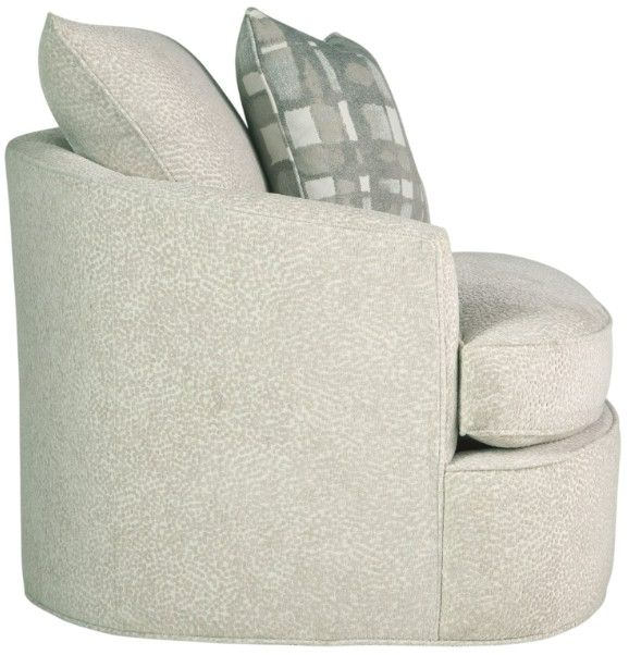 Craftmaster® Customizable CM Modern Barrel Swivel Chair-3