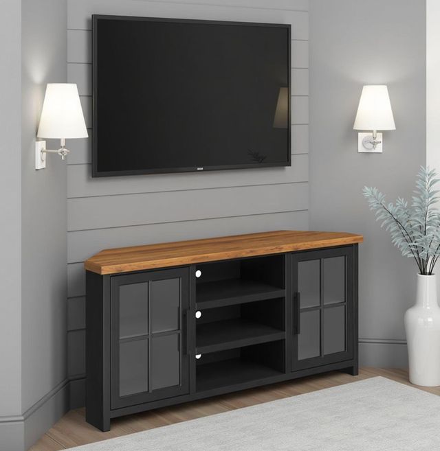 Legends Home Essex Seal Skin/Whiskey 67" Corner TV Console-1