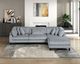 Homelegance® Robstown 4-Piece Gray Modular Sectional with Ottoman-1