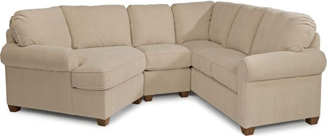 Flexsteel® Thornton 3-Piece Beige Left-Arm Facing Sectional and Chaise-0