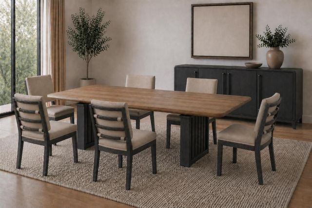 Bernards Elure Beige/Peppercorn Sling Dining Side Chair-1
