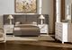 Artisan & Post by Vaughan-Bassett Joinery Brindle Gray/Washed White Oak Queen Upholstered Wall Panel Bed-1