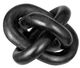 A & B Home Black Decorative Marble Chain Sculpture-2
