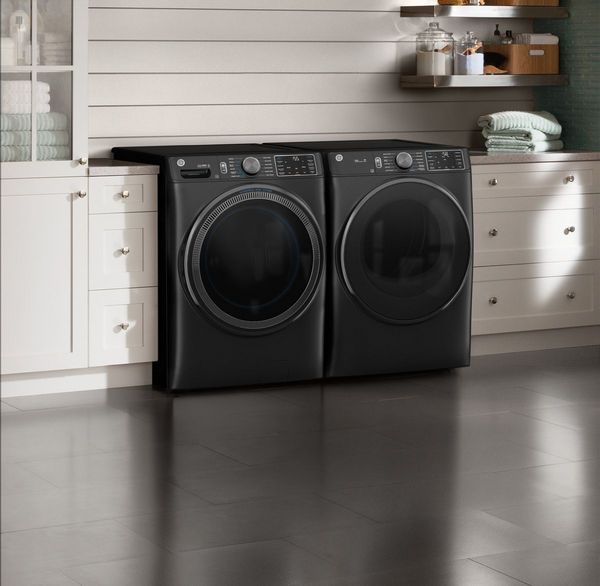 GE Carbon Graphite Front Load Laundry Pair