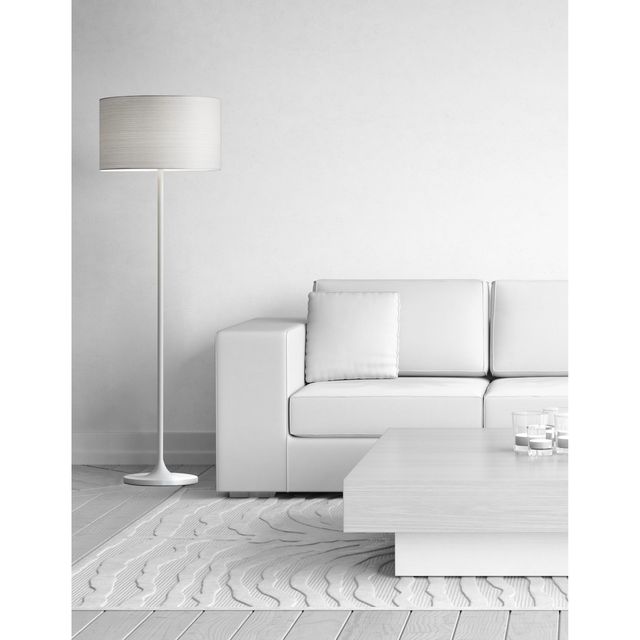 Adesso® Oslo White Metal Floor Lamp-3