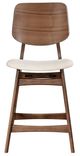 New Classic® Home Furnishings Oscar 5-Piece Clear/Natural/Walnut Counter Table Set-5