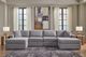 Signature Design by Ashley® Modmax 4-Piece Granite U-Shape Double Chaise Sectional-3