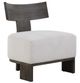 Uttermost® Finlay Dark Walnut/Gray Accent Chair-0