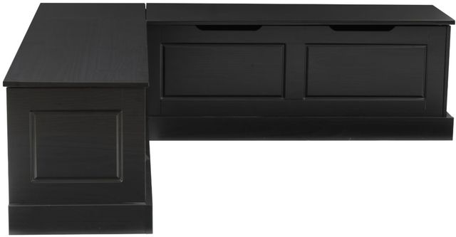 Linon Norah Black Backless Nook Bench-3
