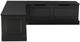 Linon Norah Black Backless Nook Bench-3