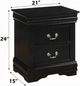 ACME Furniture Louis Philippe Black Nightstand-4