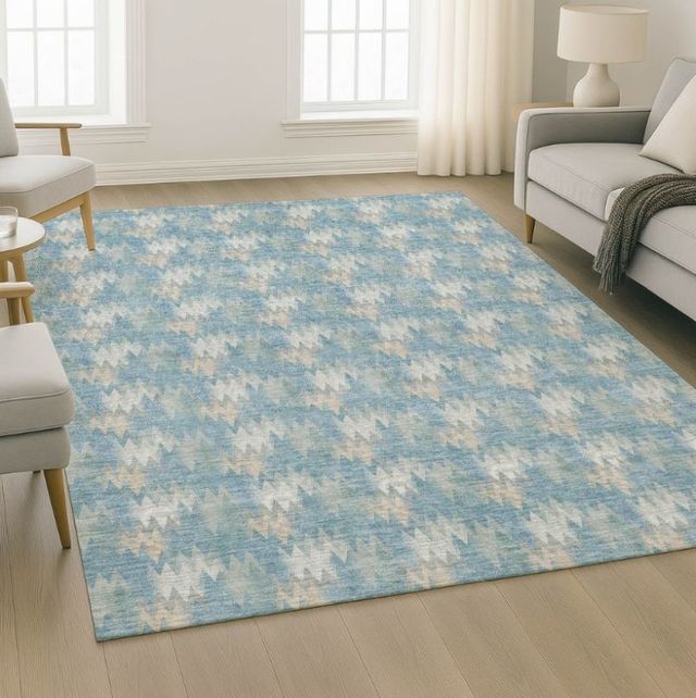 Dalyn™ Rug Company Soft Essentials SE5 Teal 5'x8' Area Rug-1