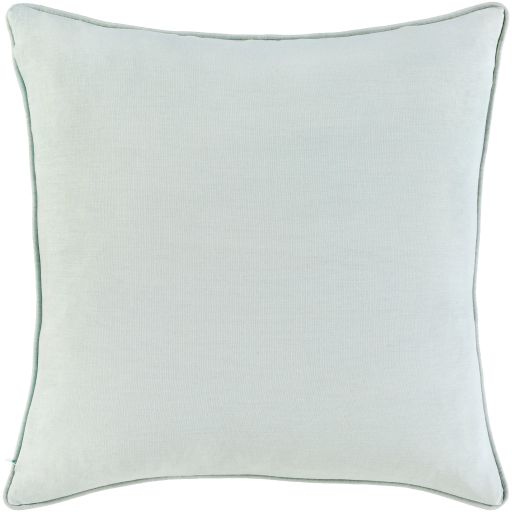 Surya Floret Mint 20"x20" Toss Pillow with Polyester Insert-1