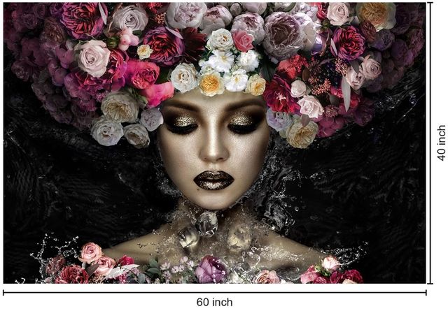 Classy Living Aqua Floral Wall Art-2
