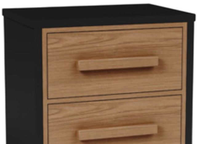 Signature Design by Ashley® Kozmour Black/Brown Nightstand-1