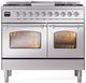 Ilve® Nostalgie II Series 40" Stainless Steel Pro Style Dual Fuel Range-0