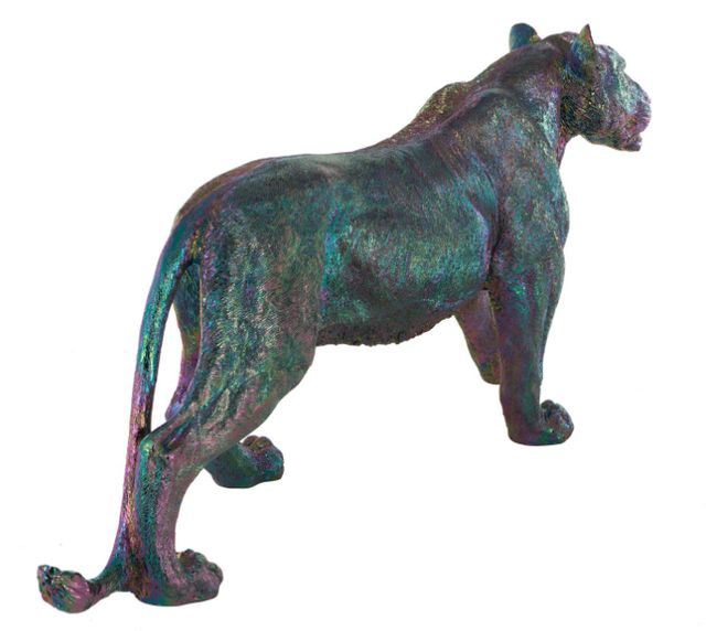 Deco Marche Multi Colored Leopard Standing Decorative Sculpture-2