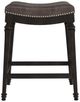 HH2 Home Vetrina Black/Brown Counter Stool-1